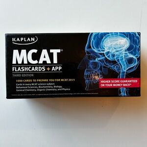 Kaplan MCAT Flashcards with Color-Coded Sections